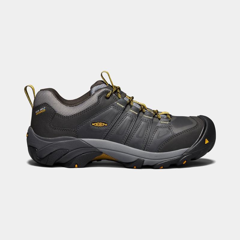 Keen Boulder Waterproof Steel Toe - Erkek Iş Ayakkabısı - Siyah - Türkiye (289740UHF)